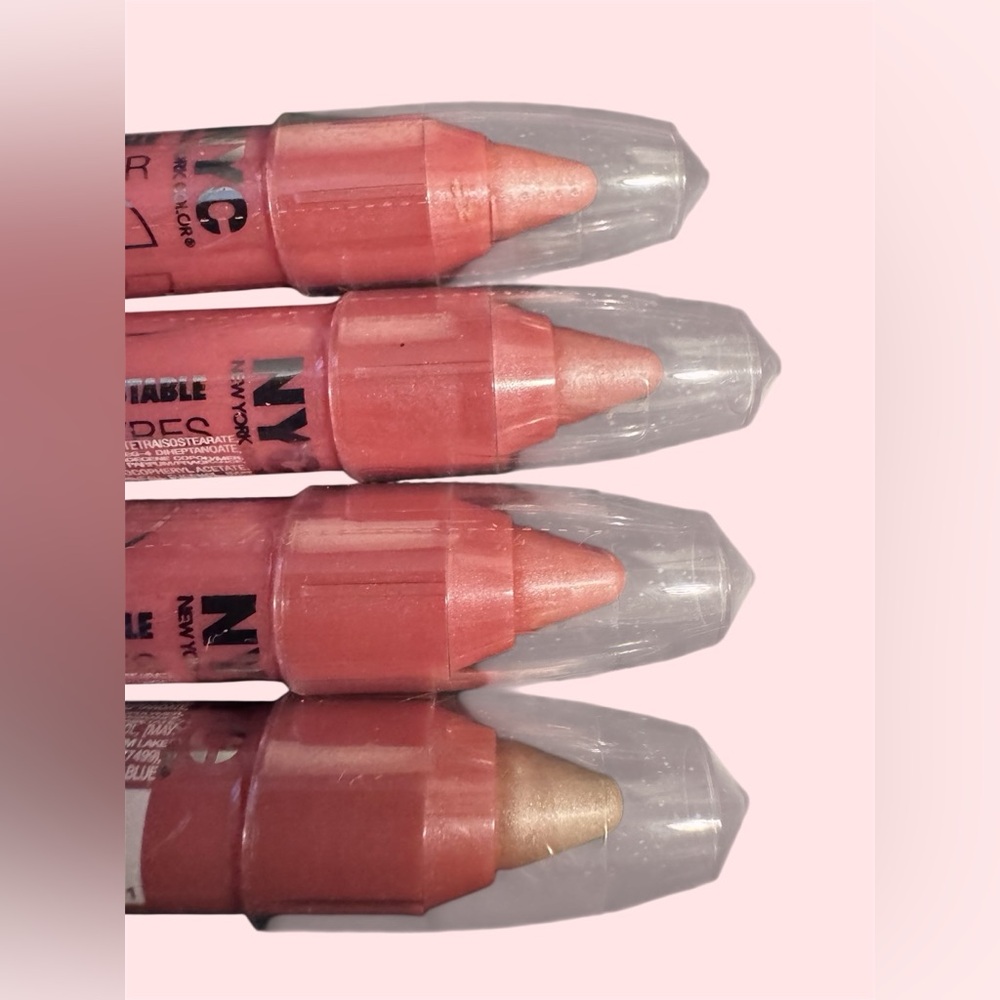4 NYC City Color Lip Crayon Collection - Soft Pink